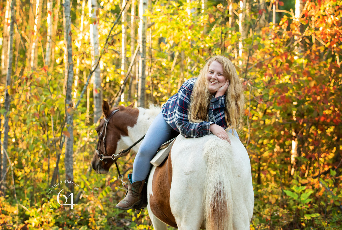 Mikayla Jack Pine Stables Akeley, MN Studio 64 Photography